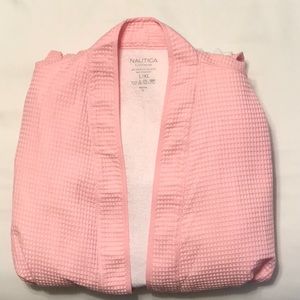 NWOT Nautica Sleepwear Pink Cotton Robe